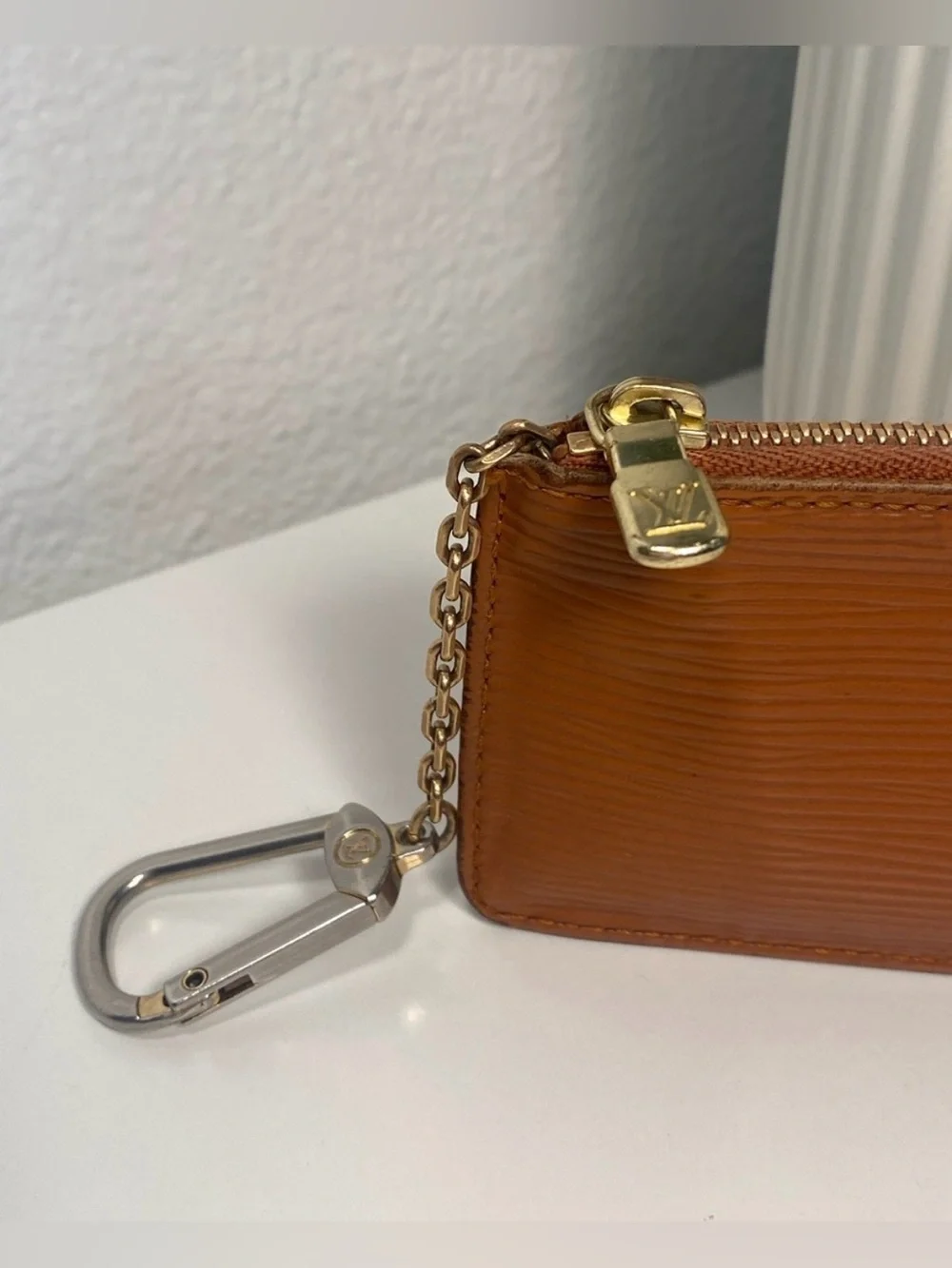 Final Price~ Vintage Louis Vuitton Key Clés Epi Leather In Kenyan Fawn